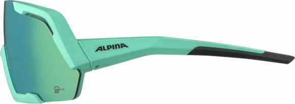 Fahrradbrille Alpina Rocket Q-Lite Turquoise Matt/Green Fahrradbrille - 3