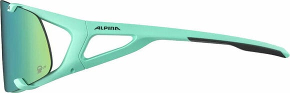 Gafas deportivas Alpina Hawkeye S Q-Lite Turquoise Matt/Green Gafas deportivas - 3