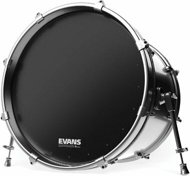 Resonant Drum Head Evans BD22RA EQ1 Resonant 22" Black Resonant Drum Head - 2