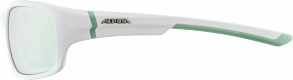 Óculos de desporto Alpina Lyron S White/Pistachio Matt/Emerald - 3