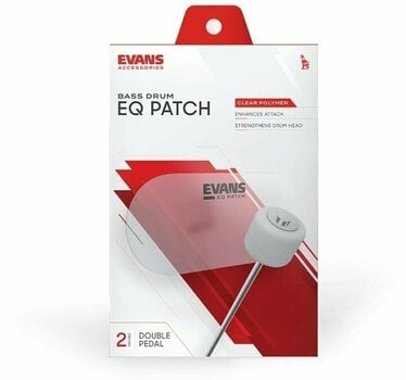 Bass Drum Head Pad Evans EQPC2 EQ Patch Polyester Double Bass Drum Head Pad - 2