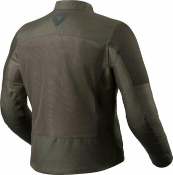 Textile Jacket Rev'it! Vigor 2 Black Olive 2XL Textile Jacket - 2