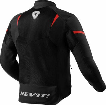 Textiele jas Rev'it! Hyperspeed 2 GT Air Black/Neon Red S Textiele jas - 2