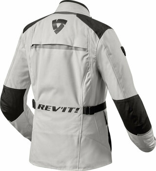 Textile Jacket Rev'it! Voltiac 3 H2O Ladies Silver/Black 34 Textile Jacket - 2