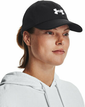 Mütze Under Armour Women's UA Blitzing Adjustable Cap Black/White - 3