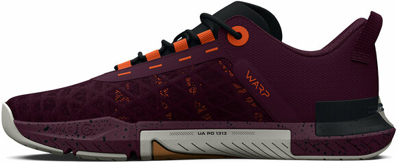 Träningsskor Under Armour Men's UA TriBase Reign 5 Training Shoes Purple Stone/Black/Orange Blast 10 Träningsskor - 2