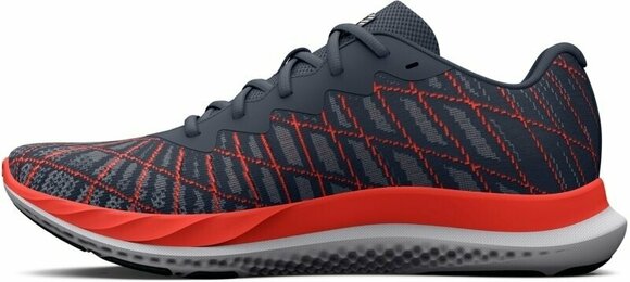 Cestná bežecká obuv Under Armour Men's UA Charged Breeze 2 Running Shoes Downpour Gray/After Burn/After Burn 41 Cestná bežecká obuv - 2