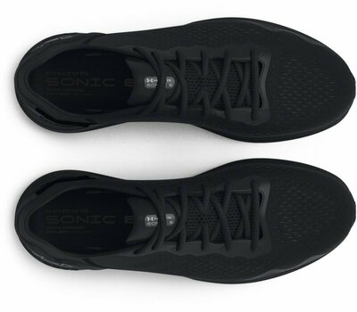 Pantofi de alergare pe șosea Under Armour Men's UA HOVR Sonic 6 Running Shoes Black/Black/Metallic Gun Metal 43 Pantofi de alergare pe șosea - 4