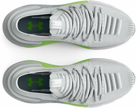 Cestná bežecká obuv Under Armour Men's UA HOVR Phantom 3 Running Shoes Gray Mist/Lime Surge 42 Cestná bežecká obuv - 4