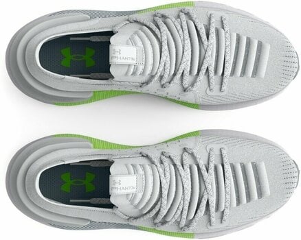 Road running shoes Under Armour Men's UA HOVR Phantom 3 Running Shoes Gray Mist/Lime Surge 44,5 Road running shoes - 4