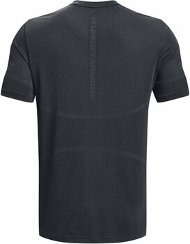 Fitness póló Under Armour Men's UA Rush Seamless Legacy Short Sleeve Pitch Gray/Black S Fitness póló - 2