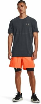 Fitness shirt Under Armour Men's UA Rush Seamless Legacy Short Sleeve Pitch Gray/Black S Fitness shirt - 6