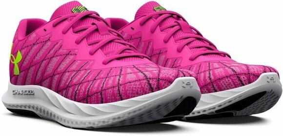 Katujuoksukengät Under Armour Women's UA Charged Breeze 2 Running Shoes Rebel Pink/Black/Lime Surge 36 Katujuoksukengät - 3