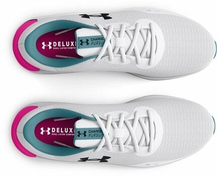 Katujuoksukengät Under Armour Women's UA Charged Pursuit 3 Tech Running Shoes White/Black 36 Katujuoksukengät - 4