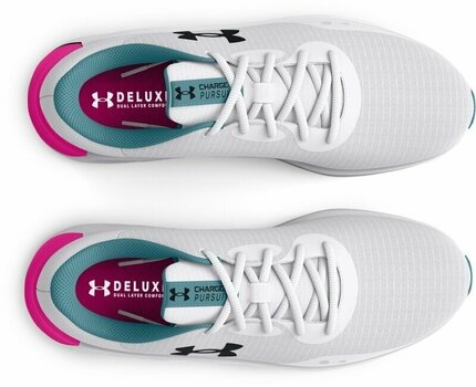 Löparskor Under Armour Women's UA Charged Pursuit 3 Tech Running Shoes White/Black 36,5 Löparskor - 4