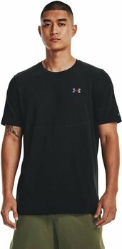 Fitness T-Shirt Under Armour Men's UA Rush Seamless Legacy Short Sleeve Black/Black S Fitness T-Shirt - 4