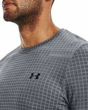 Fitness tričko Under Armour Men's UA Seamless Grid Short Sleeve Pitch Gray/Black 2XL Fitness tričko - 3