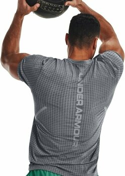 Fitness tričko Under Armour Men's UA Seamless Grid Short Sleeve Pitch Gray/Black 2XL Fitness tričko - 5