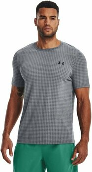 Fitness tričko Under Armour Men's UA Seamless Grid Short Sleeve Pitch Gray/Black 2XL Fitness tričko - 6