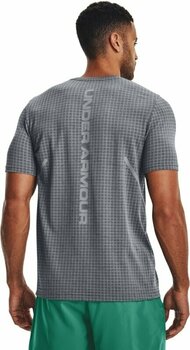 Fitness tričko Under Armour Men's UA Seamless Grid Short Sleeve Pitch Gray/Black 2XL Fitness tričko - 7