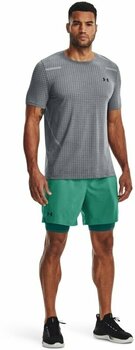 Fitness tričko Under Armour Men's UA Seamless Grid Short Sleeve Pitch Gray/Black 2XL Fitness tričko - 8