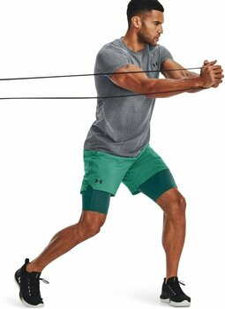 Fitness tričko Under Armour Men's UA Seamless Grid Short Sleeve Pitch Gray/Black 2XL Fitness tričko - 9