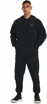 Fitness Sweatshirt Under Armour Men's UA Rival Fleece Suit Black/Chakra S Fitness Sweatshirt - 5