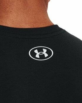 Fitness shirt Under Armour Men's UA Camo Chest Stripe Short Sleeve Black/White S Fitness shirt - 3
