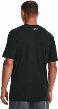 Fitness T-Shirt Under Armour Men's UA Camo Chest Stripe Short Sleeve Black/White S Fitness T-Shirt - 5