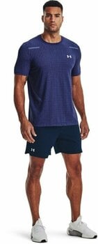 Fitness shirt Under Armour Men's UA Seamless Grid Short Sleeve Sonar Blue/Gray Mist S Fitness shirt - 6