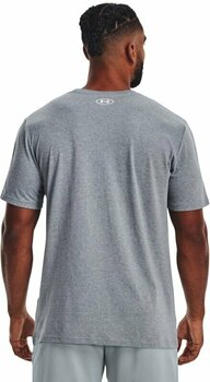 Fitness T-Shirt Under Armour Men's UA Camo Chest Stripe Short Sleeve Steel Light Heather/White S Fitness T-Shirt - 4