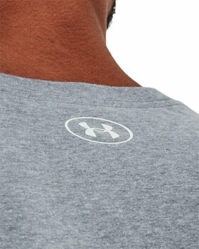 T-shirt de fitness Under Armour Men's UA Camo Chest Stripe Short Sleeve Steel Light Heather/White S T-shirt de fitness - 5