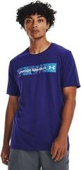 Fitness T-Shirt Under Armour Men's UA Camo Chest Stripe Sonar Blue/White S Fitness T-Shirt - 3