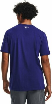 Fitness shirt Under Armour Men's UA Camo Chest Stripe Short Sleeve Sonar Blue/White S Fitness shirt - 5