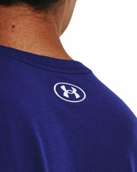 Fitness T-Shirt Under Armour Men's UA Camo Chest Stripe Short Sleeve Sonar Blue/White M Fitness T-Shirt - 3