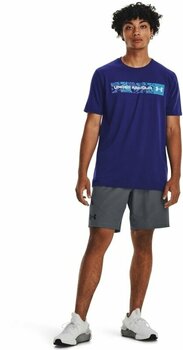 Fitness T-Shirt Under Armour Men's UA Camo Chest Stripe Short Sleeve Sonar Blue/White M Fitness T-Shirt - 6