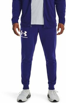 Fitness spodnie Under Armour Men's UA Rival Terry Joggers Sonar Blue/Onyx White S Fitness spodnie - 4