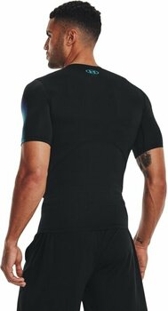 Fitness tričko Under Armour Men's UA HeatGear Armour Novelty Short Sleeve Black/Blue Surf XL Fitness tričko - 5