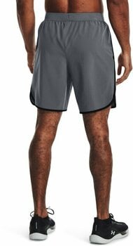 Fitness spodnie Under Armour Men's UA HIIT Woven 8" Shorts Pitch Gray/Black S Fitness spodnie - 5