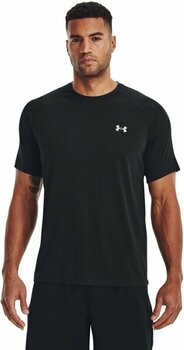 Fitness póló Under Armour Men's UA Tech Reflective Short Sleeve Black/Reflective S Fitness póló - 4