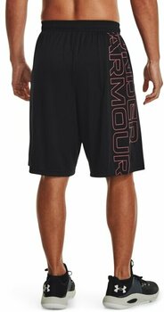 Fitness Trousers Under Armour Men's UA Tech WM Graphic Short Black/Chakra S Fitness Trousers - 6
