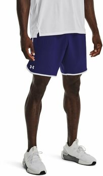 Fitness Trousers Under Armour Men's UA HIIT Woven 8" Shorts Sonar Blue/White 2XL Fitness Trousers - 5