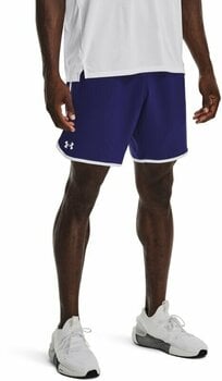 Fitness nohavice Under Armour Men's UA HIIT Woven 8" Shorts Sonar Blue/White 2XL Fitness nohavice - 5