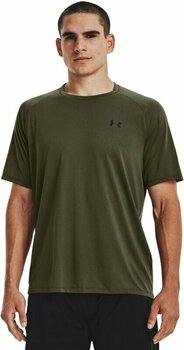 Fitness tričko Under Armour Men's UA Tech 2.0 Textured Short Sleeve T-Shirt Marine OD Green/Black S Fitness tričko - 4