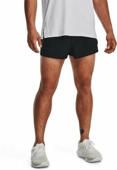 Pantalones cortos para correr Under Armour Men's UA Launch Split Performance Short Black/Reflective 2XL Pantalones cortos para correr - 5