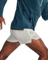 Běžecké kraťasy Under Armour Men's UA Run Anywhere Gray Mist/Lime Surge/Reflective 2XL Běžecké kraťasy - 6
