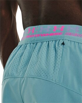 Running shorts Under Armour Men's UA Run Anywhere Short Still Water/Rebel Pink/Reflective XL Running shorts - 4