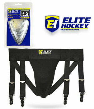 Coquilha e proteção de hóquei Elite Hockey Pro Support With Cup - 3in1 JR L/XL Coquilha e proteção de hóquei - 3