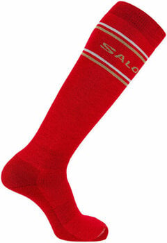 Socks Salomon 368 Knee 2-Pack White/Cherry Tomato XL Socks - 2