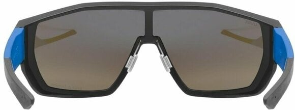 Outdoor Sunglasses UVEX MTN Style P Black/Blue Matt/Polarvision Mirror Blue Outdoor Sunglasses - 3